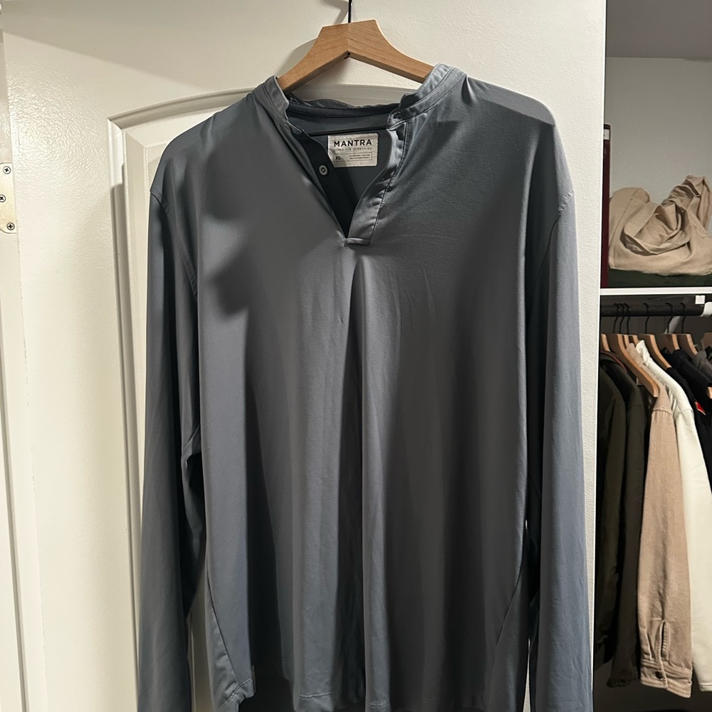 Mantra Gray Long Sleeve Shirt XL NWOT